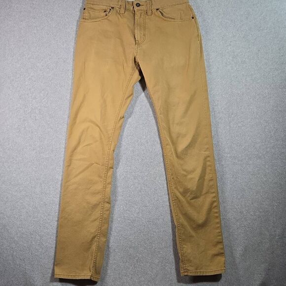 prAna Bridger Jeans Mens 32x34 Embark Brown Slim Fit Stretch Denim - Picture 1 of 11